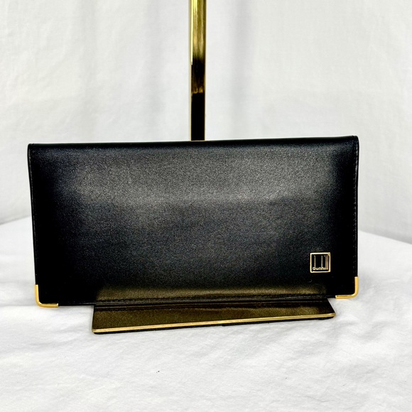 Dunhill Black Leather Long Wallet - Father’s Day Luxury Gift! - Picture 1 of 8